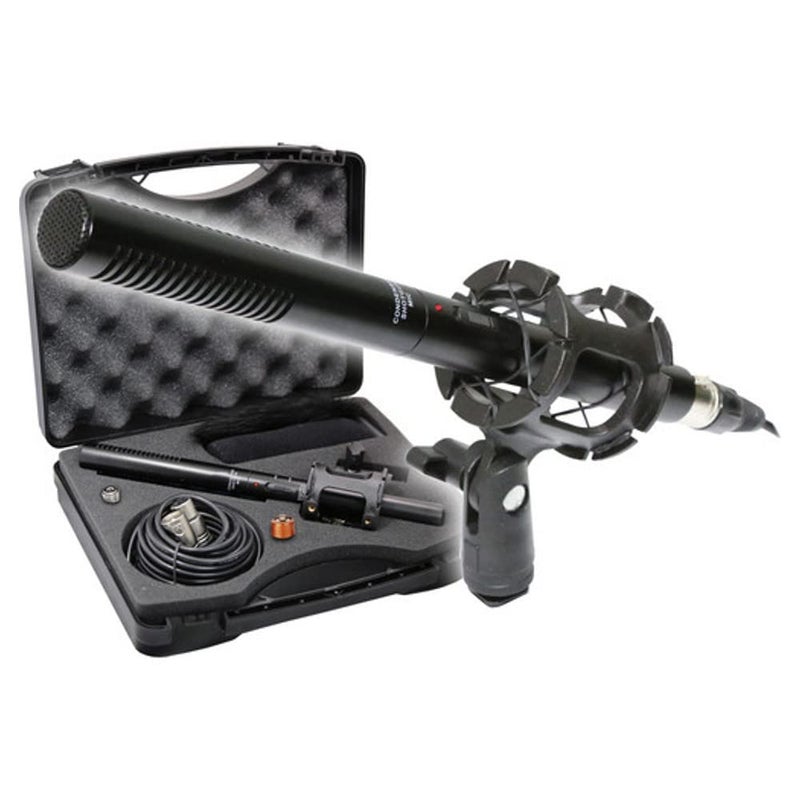 VidPro Canon XA30 Camcorder External Microphone Vidpro XM-55 13-Piece Professional Video & Broadcast Unidirectional Condenser Microphone Kit - Image 1